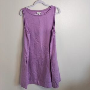 J Jill Love Linen Shift Size Lg Lavendar/Lilac Coastal Grandma Cottagecore